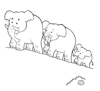 dibujos de elefantes