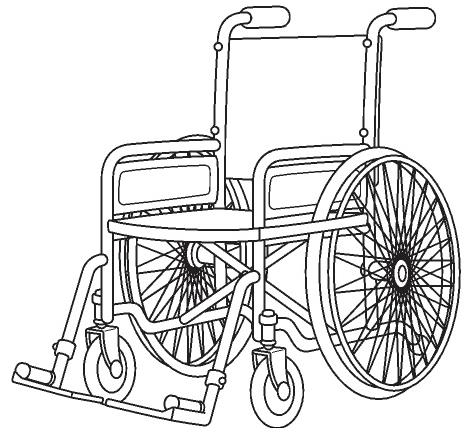 colorear silla de ruedas